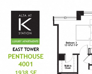 East Tower - 3 Bed - Penthouse 4001 East Tower - 3 Bed - 40th Floor PH
